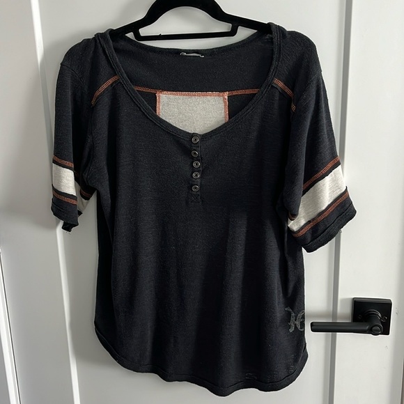 Harley Davidson Henley Burnout Tee - Picture 1 of 11